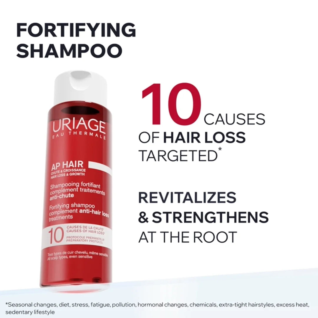 Uriage – AP Hair Shampoo Fortificante Anticaída – 200 ml.