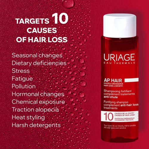 Uriage – AP Hair Shampoo Fortificante Anticaída – 200 ml.