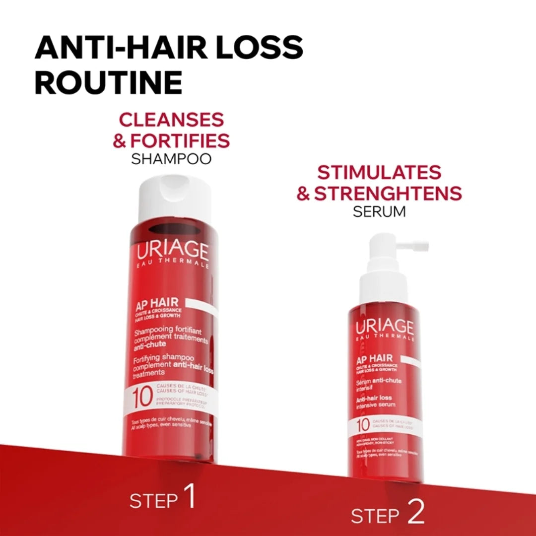 Uriage – AP Hair Shampoo Fortificante Anticaída – 200 ml.