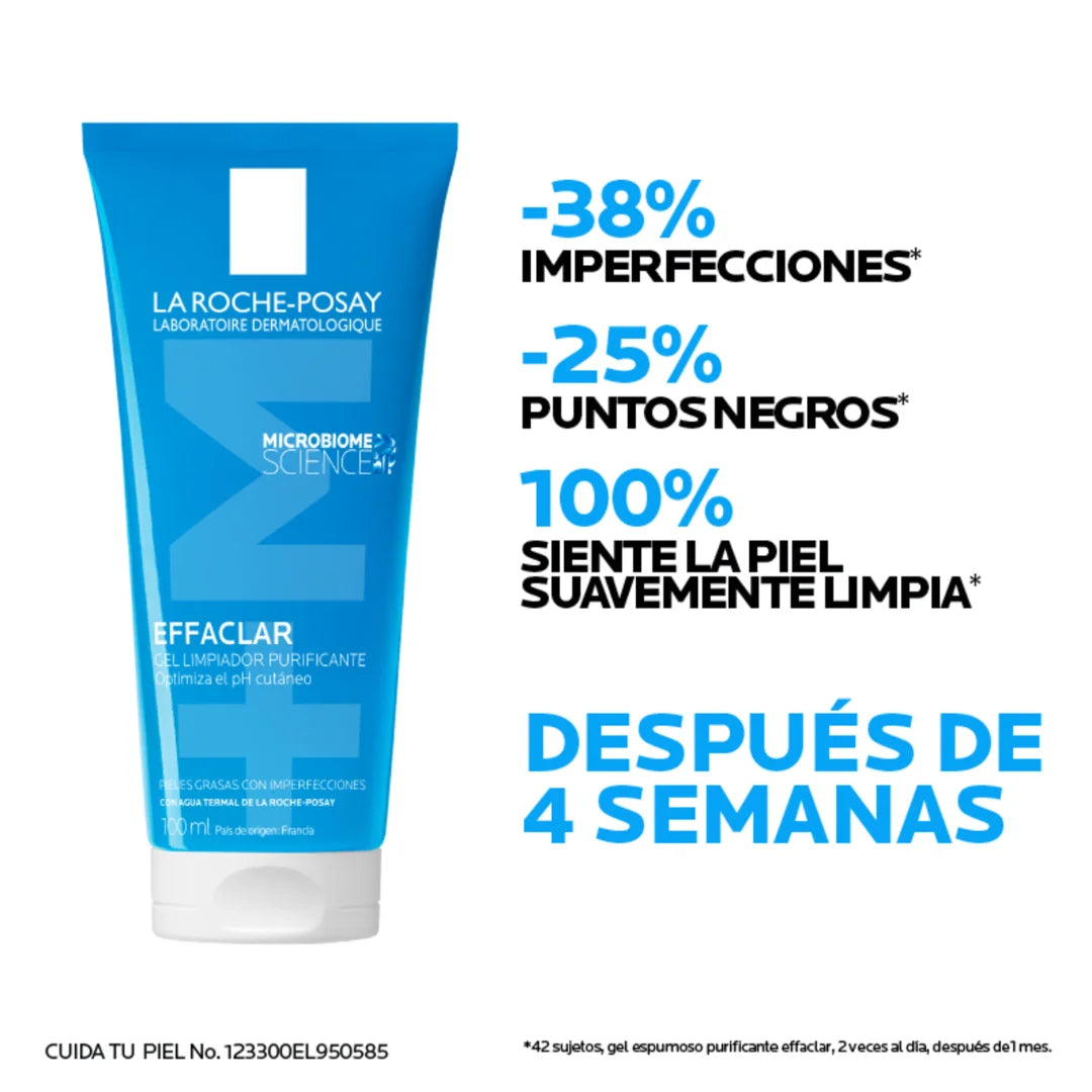 La Roche Posay – Effaclar Gel Limpiador Purificante +M – 100 ml.
