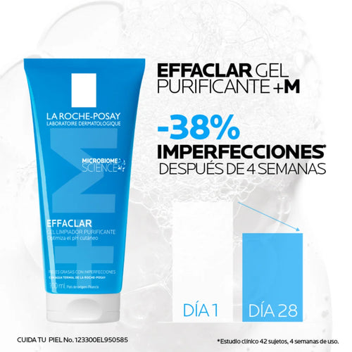 La Roche Posay – Effaclar Gel Limpiador Purificante +M – 100 ml.