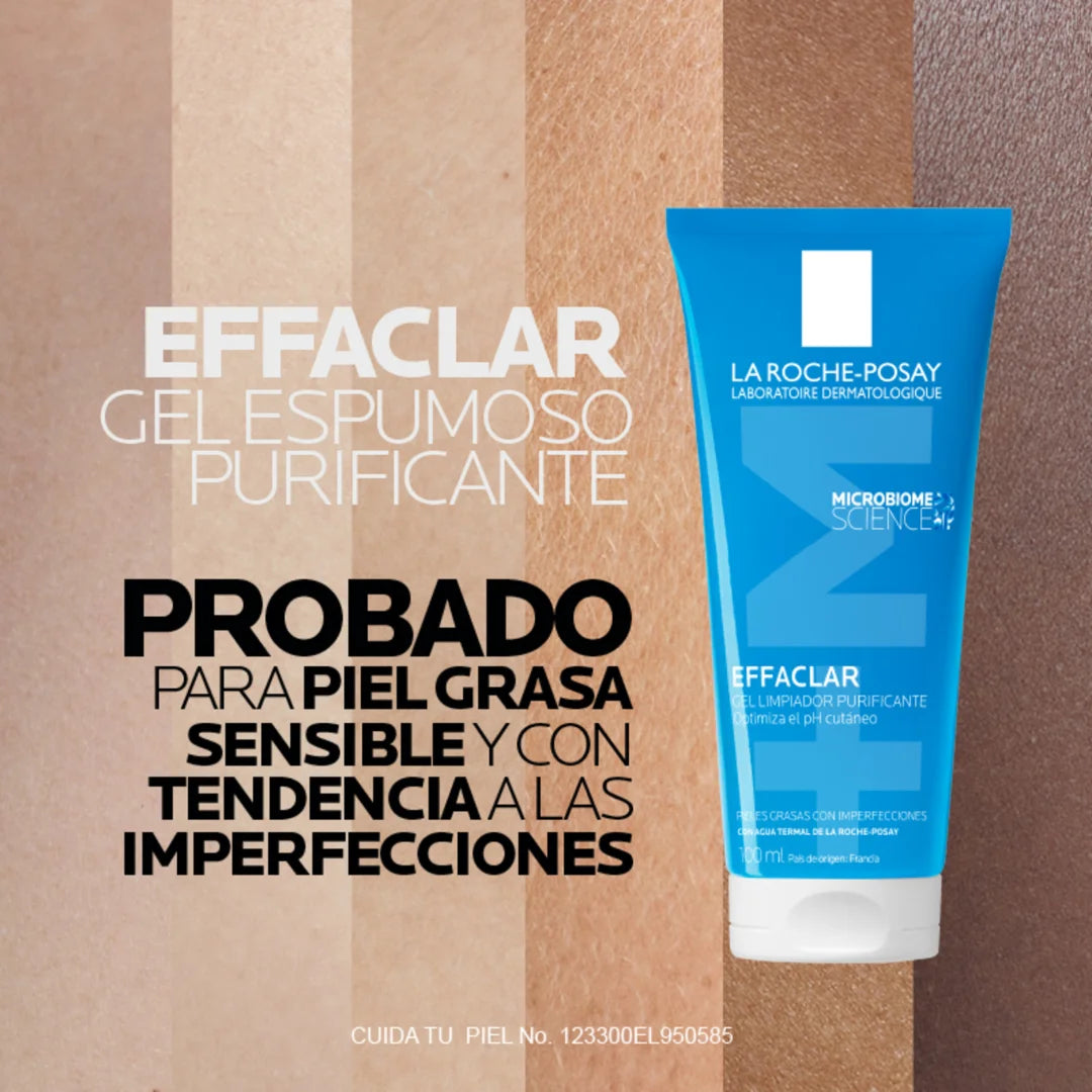 La Roche Posay – Effaclar Gel Limpiador Purificante +M – 100 ml.