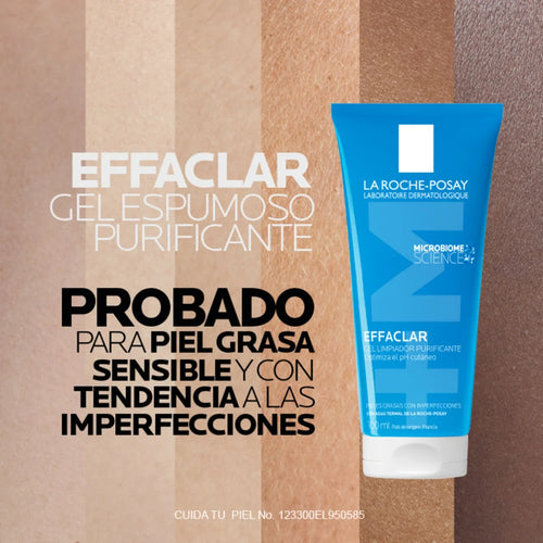 La Roche Posay – Effaclar Gel Limpiador Purificante +M – 100 ml.
