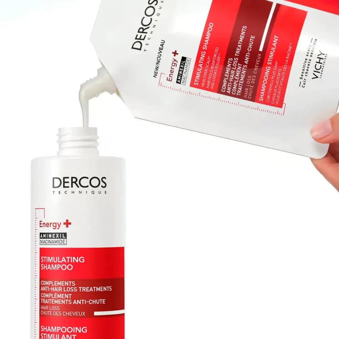 Vichy – Dercos Energy + Shampoo Estimulante Refill – 400 ml.