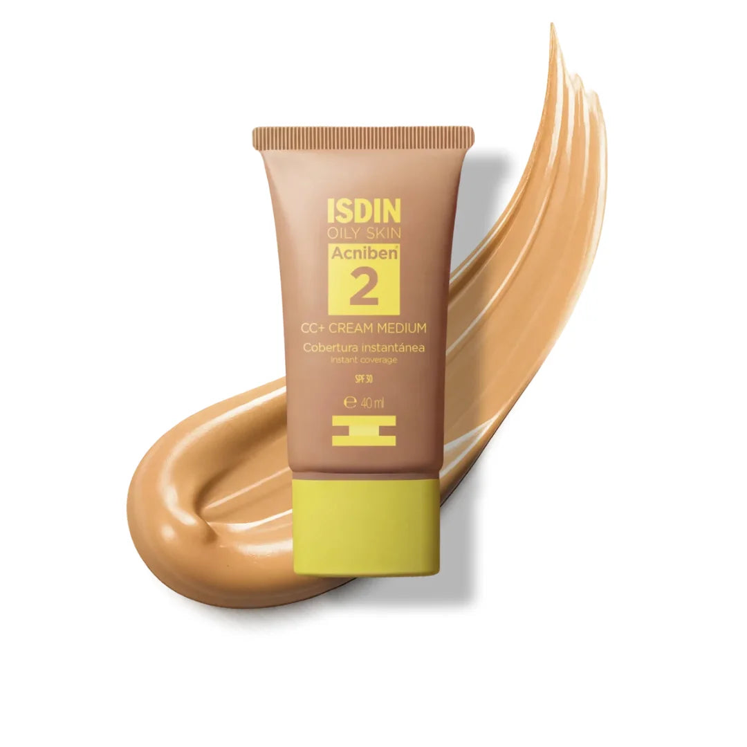 Isdin – Oily Skin Acniben 2 CC+ Cream Medium SPF30 – 40 ml.