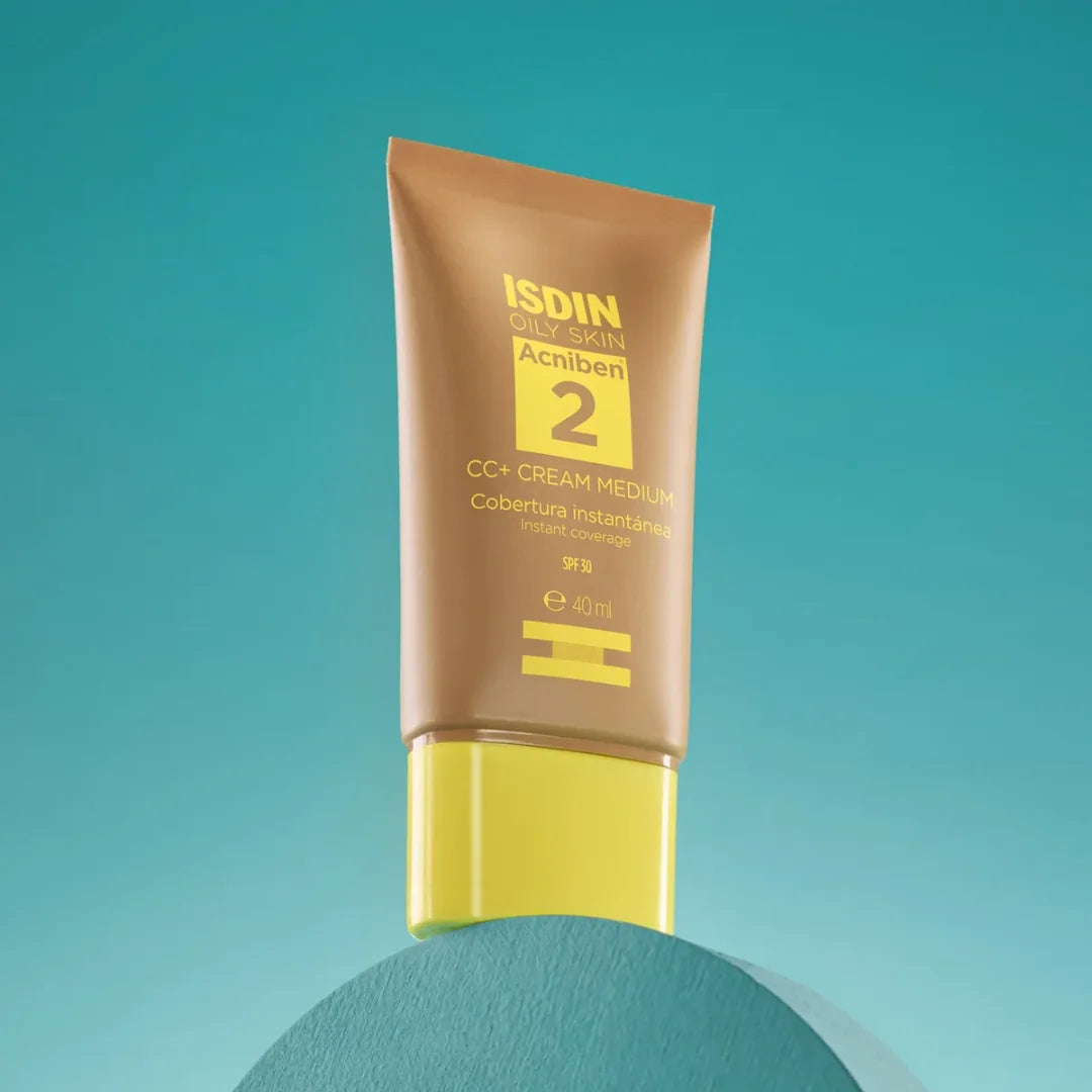 Isdin – Oily Skin Acniben 2 CC+ Cream Medium SPF30 – 40 ml.