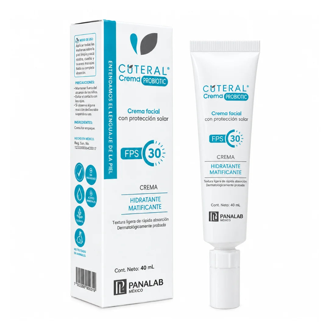 Panalab – Cuteral Crema Probiotic FPS30 Crema Hidratante Matificante – 40 ml.