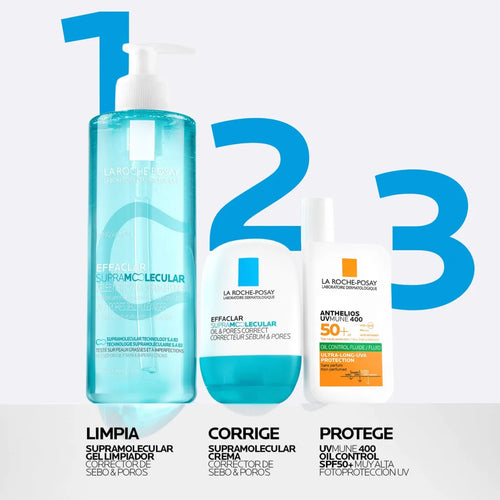 La Roche Posay – Effaclar Supramolecular Corrector de Sebo y Poros – 40 ml.