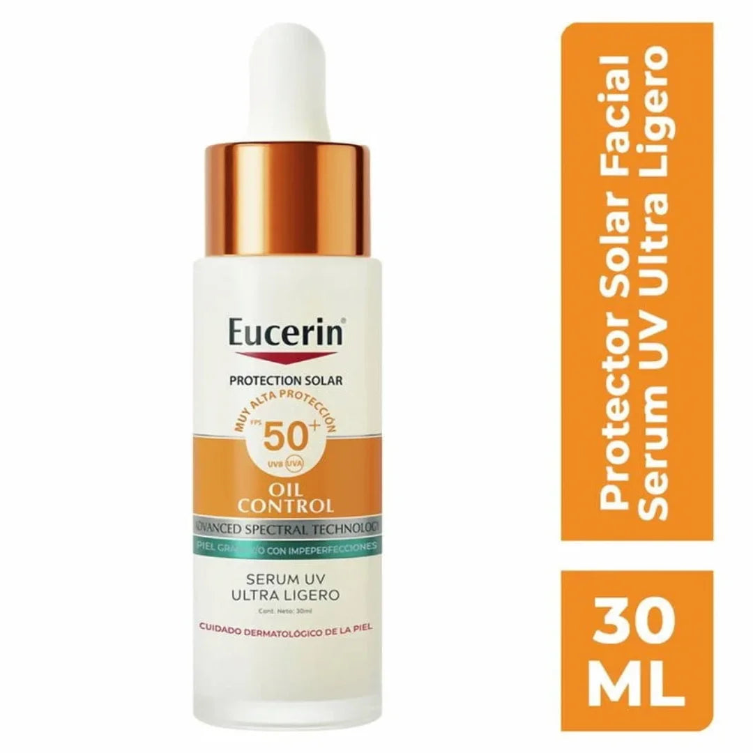 Eucerin – Oil Control Serum UV Ultra Ligero SPF 50+ – 30 ml.
