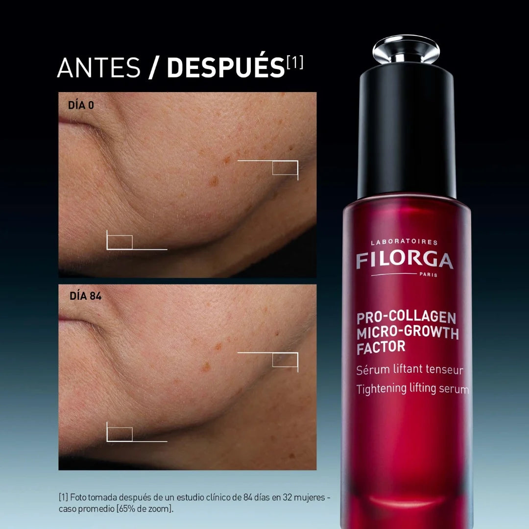 Filorga – Pro-Collagen Micro-Growth Factor Suero Reafirmante y Tensor – 30 ml.