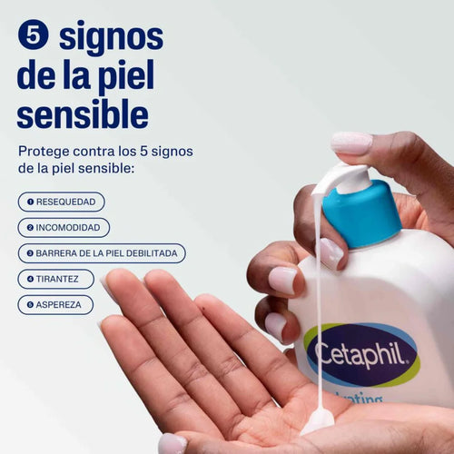 Cetaphil – Crema Limpiadora Espumosa Hidratante – 473 ml.