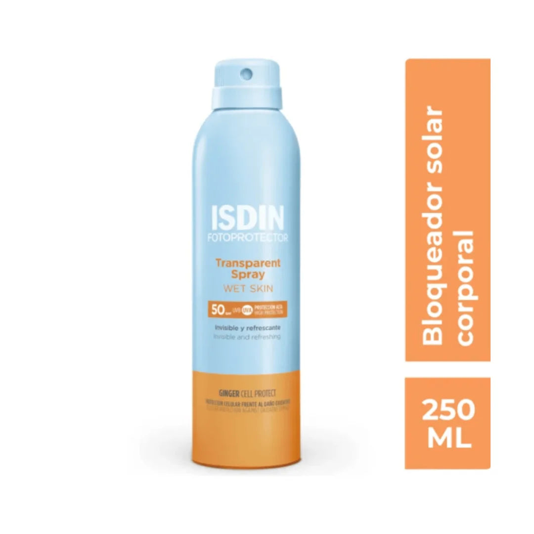 Isdin - Fotoprotector Transp. Spray Wet Skin 50+ Spray – 250 ml.