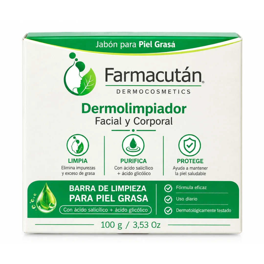 Farmacután – Dermolimpiador Facial en Barra – 100 g.