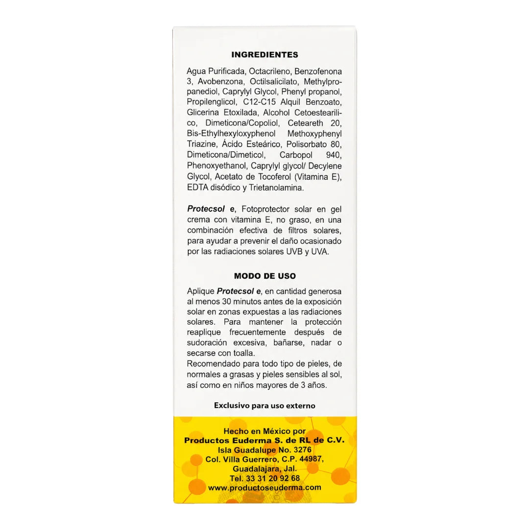 Euderma – Protecsol-e FPS50+ – 100 g.