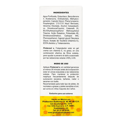 Euderma – Protecsol-e FPS50+ – 100 g.