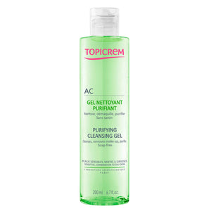 Topicrem - AC Gel Limpiador Facial Piel Sensible Purificante - 200 ml.