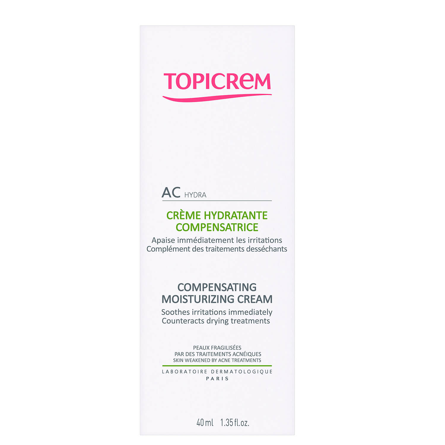 Topicrem - AC Crema Matificante Hidratante Compensadora - 40 ml.