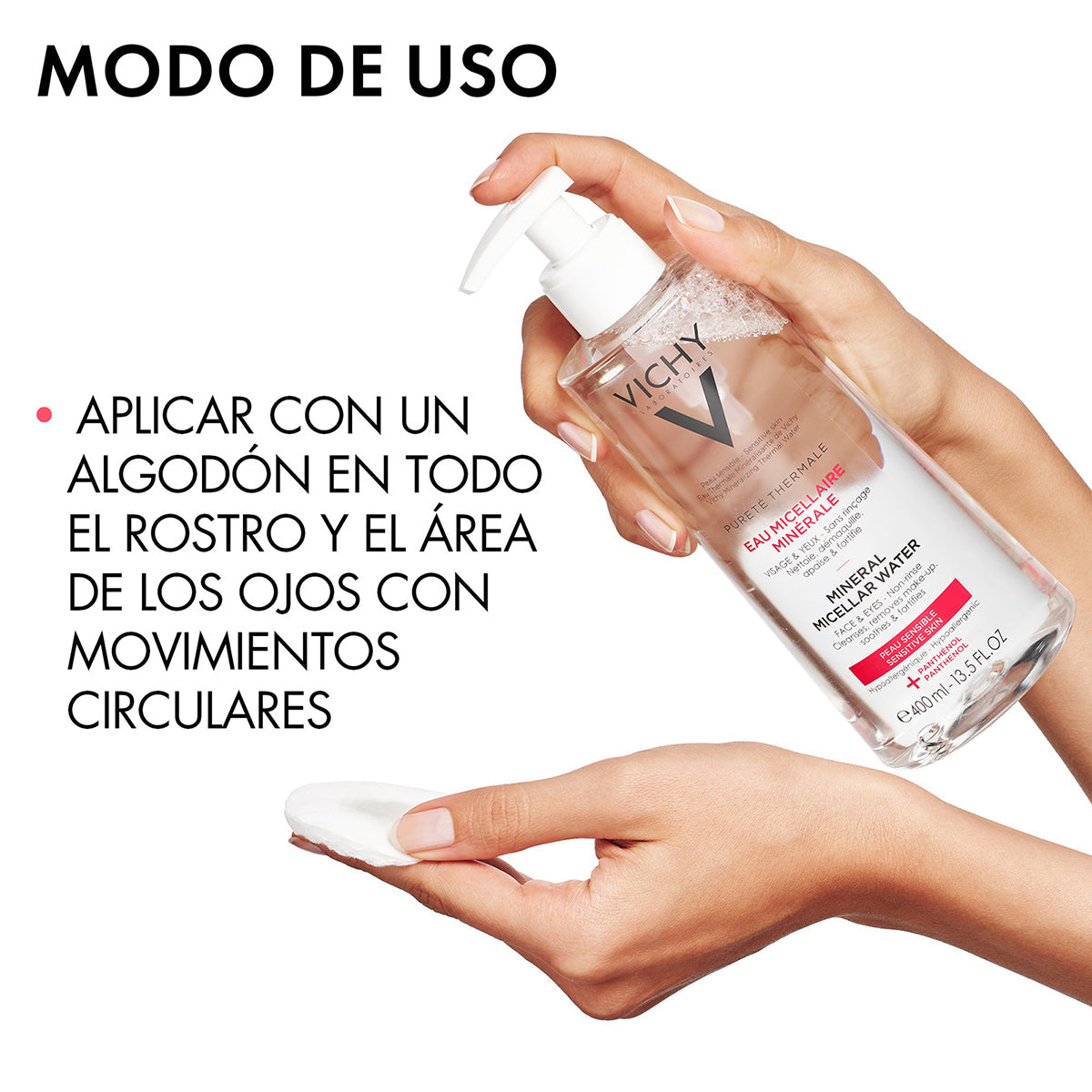 Vichy - Purethe Thermale, Agua Micelar Para Pieles Sensibles - 200 ml.