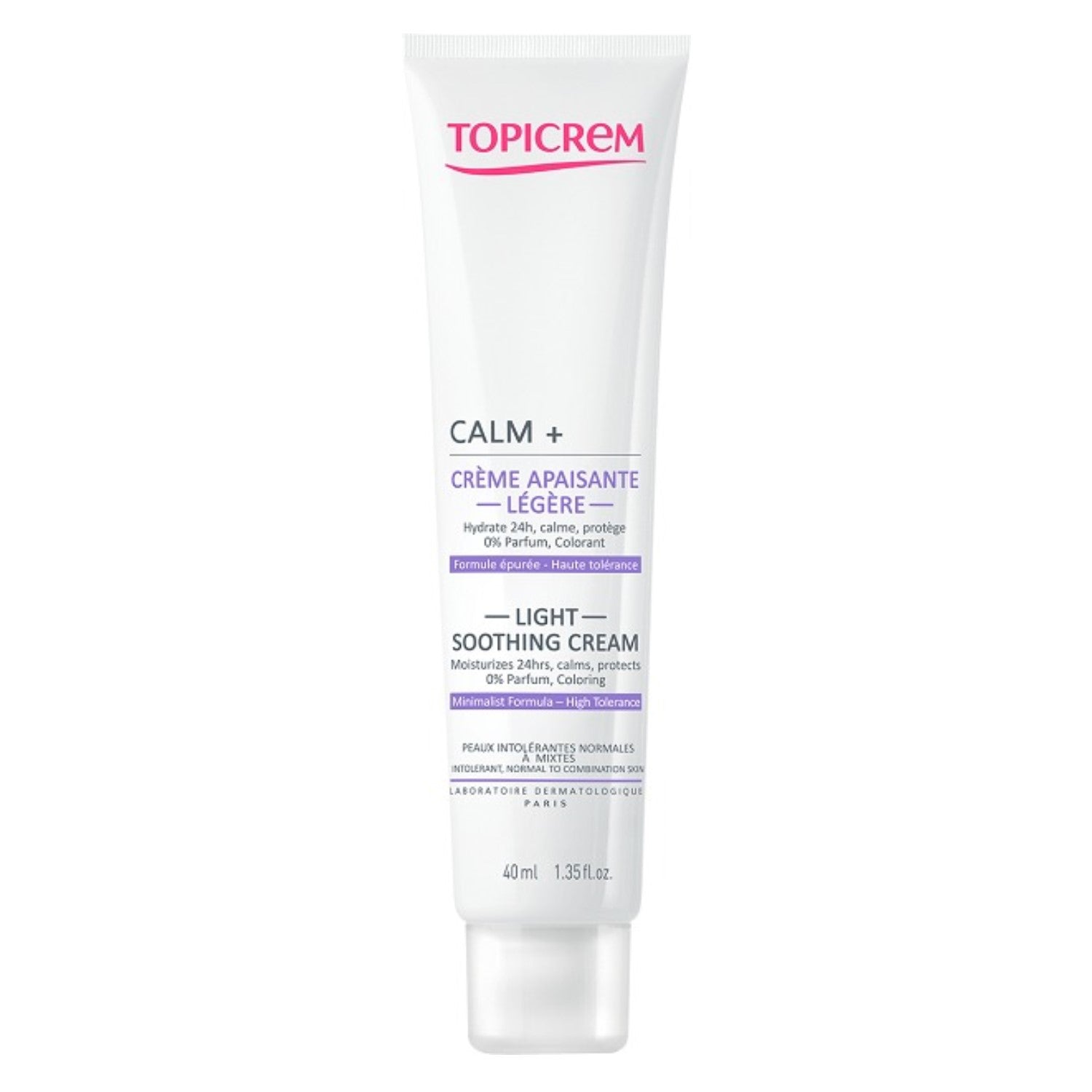 Topicrem - Calm+ Crema Calmante Ligera - 40 ml - Crema Facial.