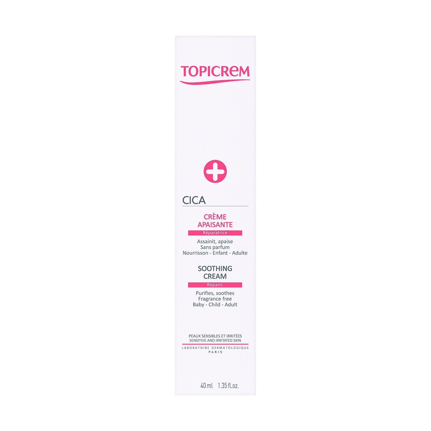 Topicrem - Cica Crema para la Piel Sensible Calmante - 40 ml.