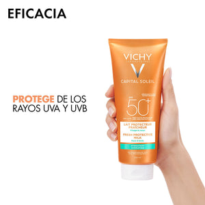 Vichy - Capital Soleil Protector Solar Familiar FPS 50+  Facial y corporal - 300 ml.