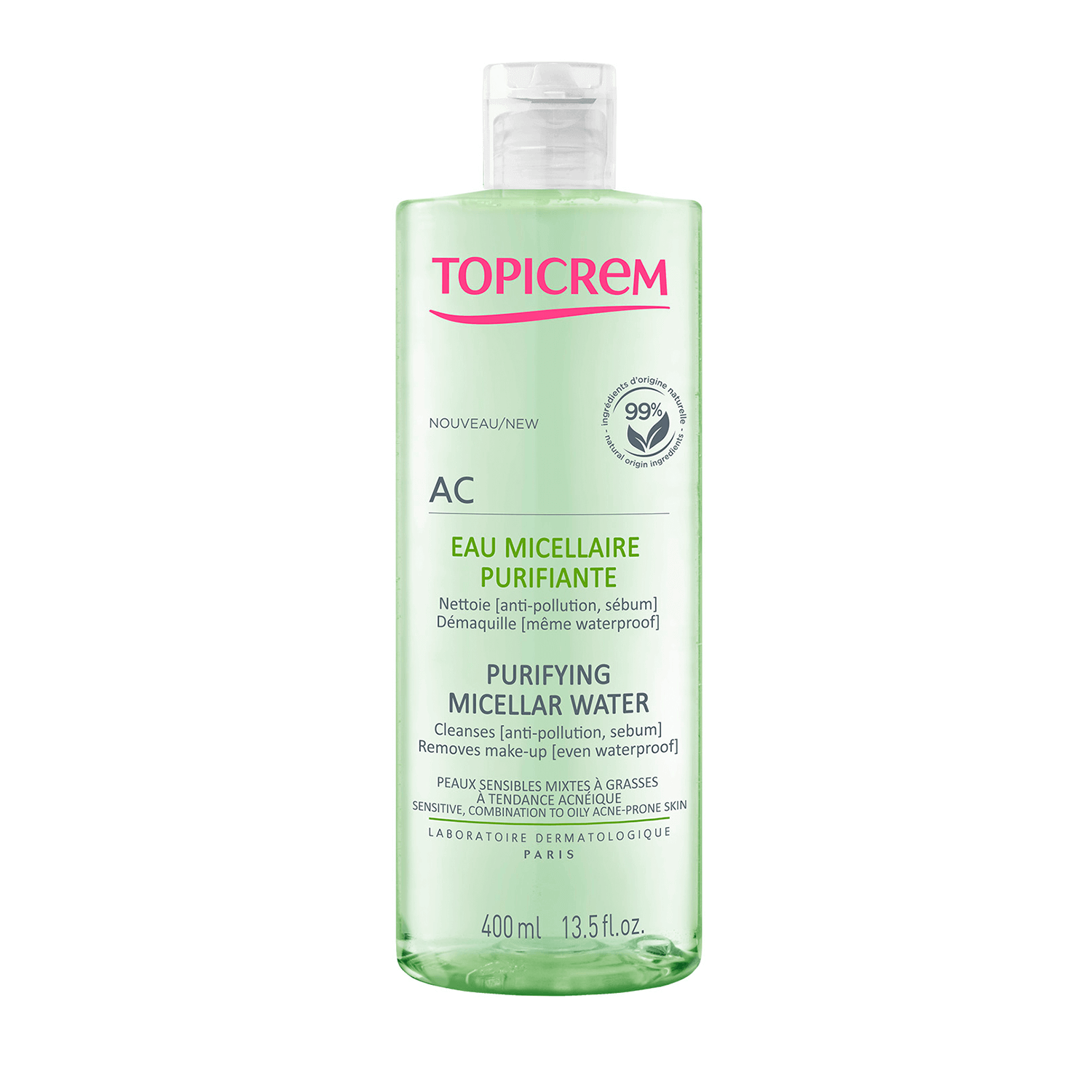 Topicrem - Agua Micelar Purificante - 400 ml.