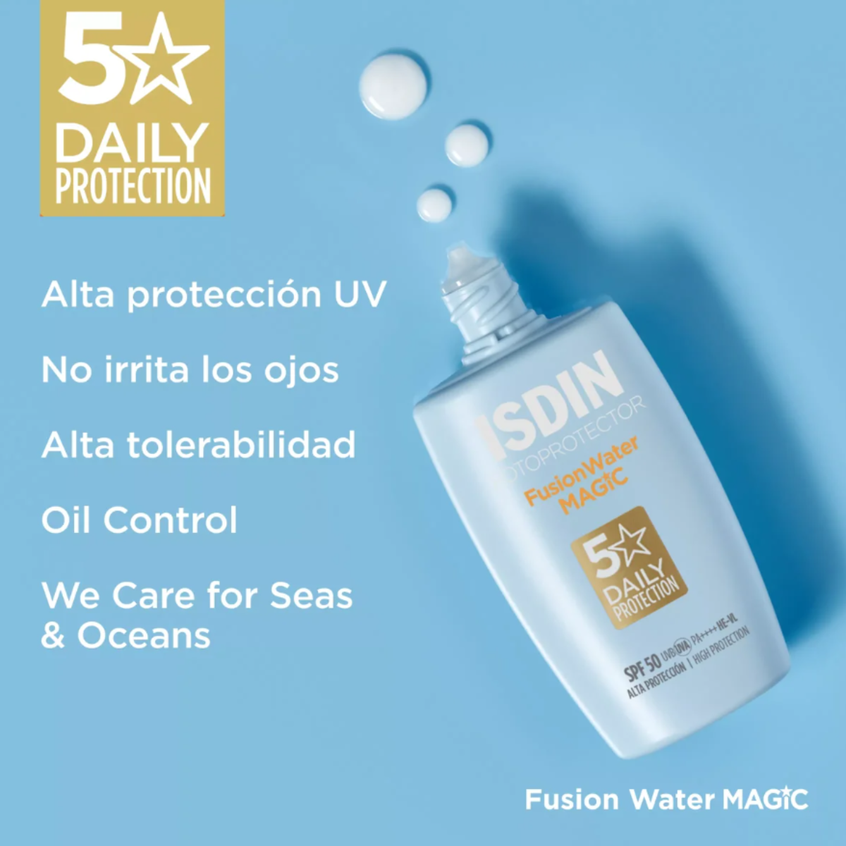 Isdin – Fotoprotector Fusion Water Magic SPF 50 - 50 ml.