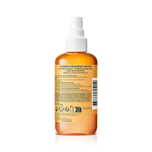 Vichy - Capital Soleil Agua de Protección Solar Spf50 Potenciador de Bronceado – 200 ml.