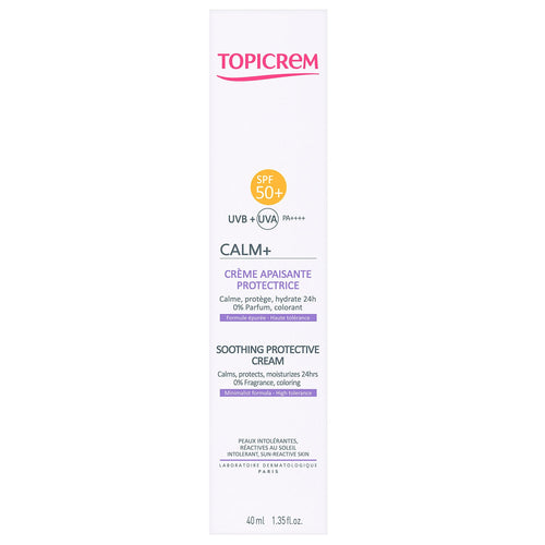 Topicrem - Calm+ Crema para la Piel Sensible Calmante FPS 50+ - 40 ml