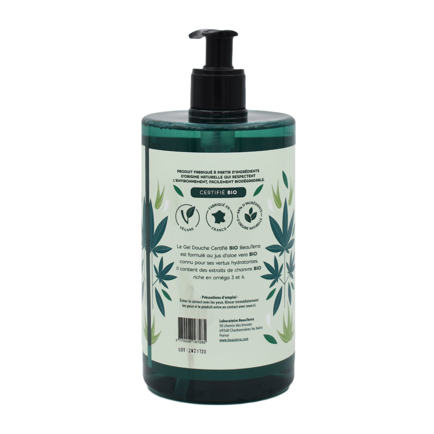 Beauterra - Gel de ducha BIO Té verde - 750 ml