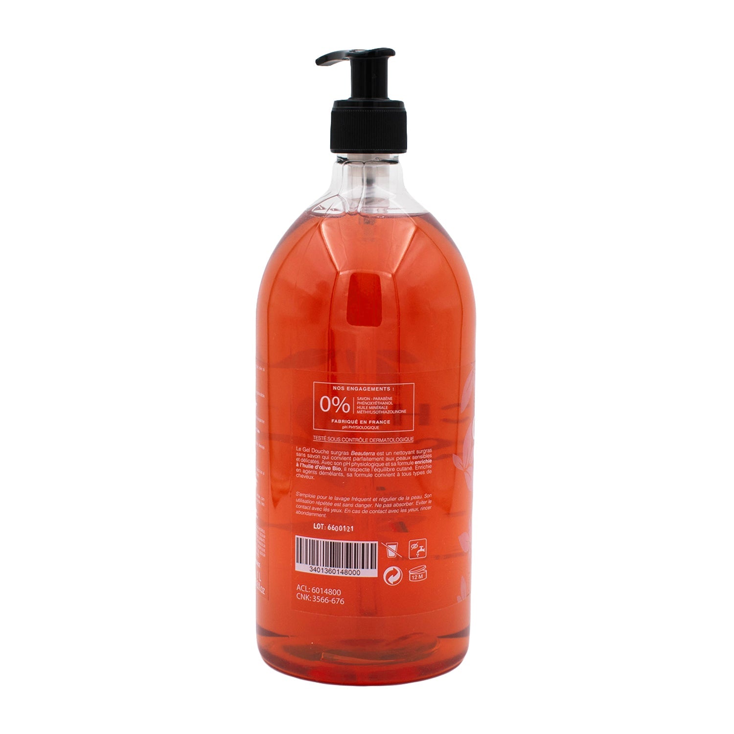 Beauterra - Gel de Ducha Ultra Hidratante Ámbar -1 L
