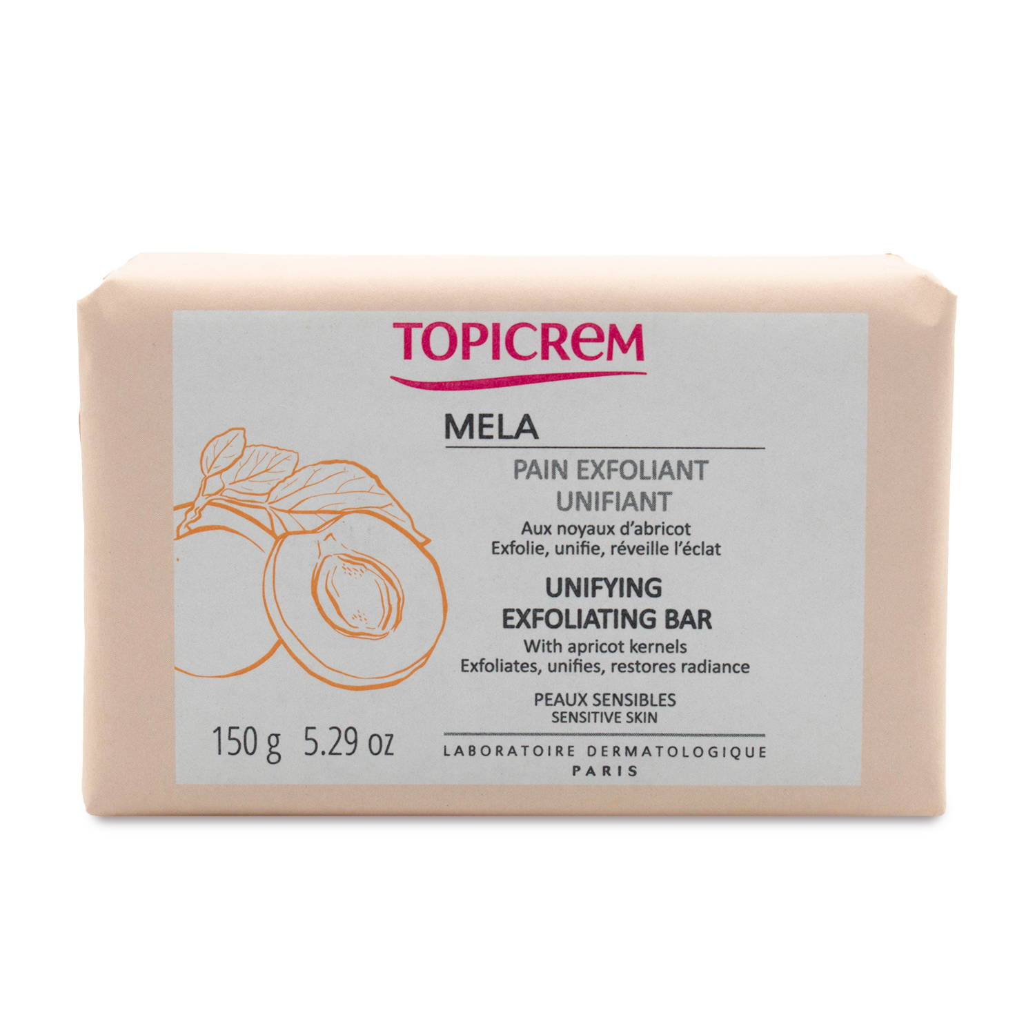 Topicrem - Mela Barra Exfolia, Aclara y unifica el tono de tu piel  - 150 g.