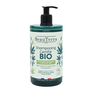 Beauterra - Shampoo Líquido Té verde, Cáñamo y Aloe Vera - 750 ml