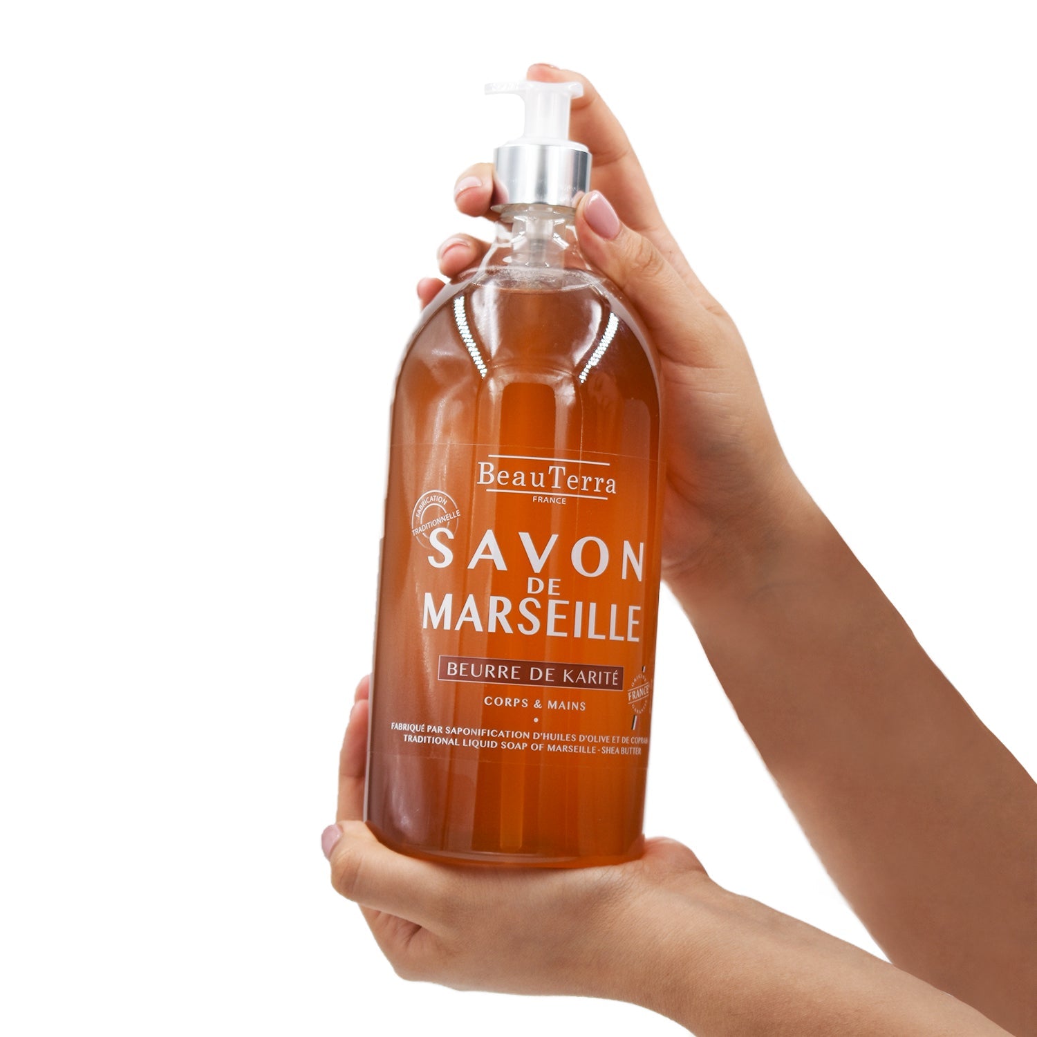 Beauterra - Jabón Artesanal Líquido de Marsella Manteca de Karité - 1 L